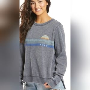 ROXY Want To Dance Sweatshirt NWT  Blue S